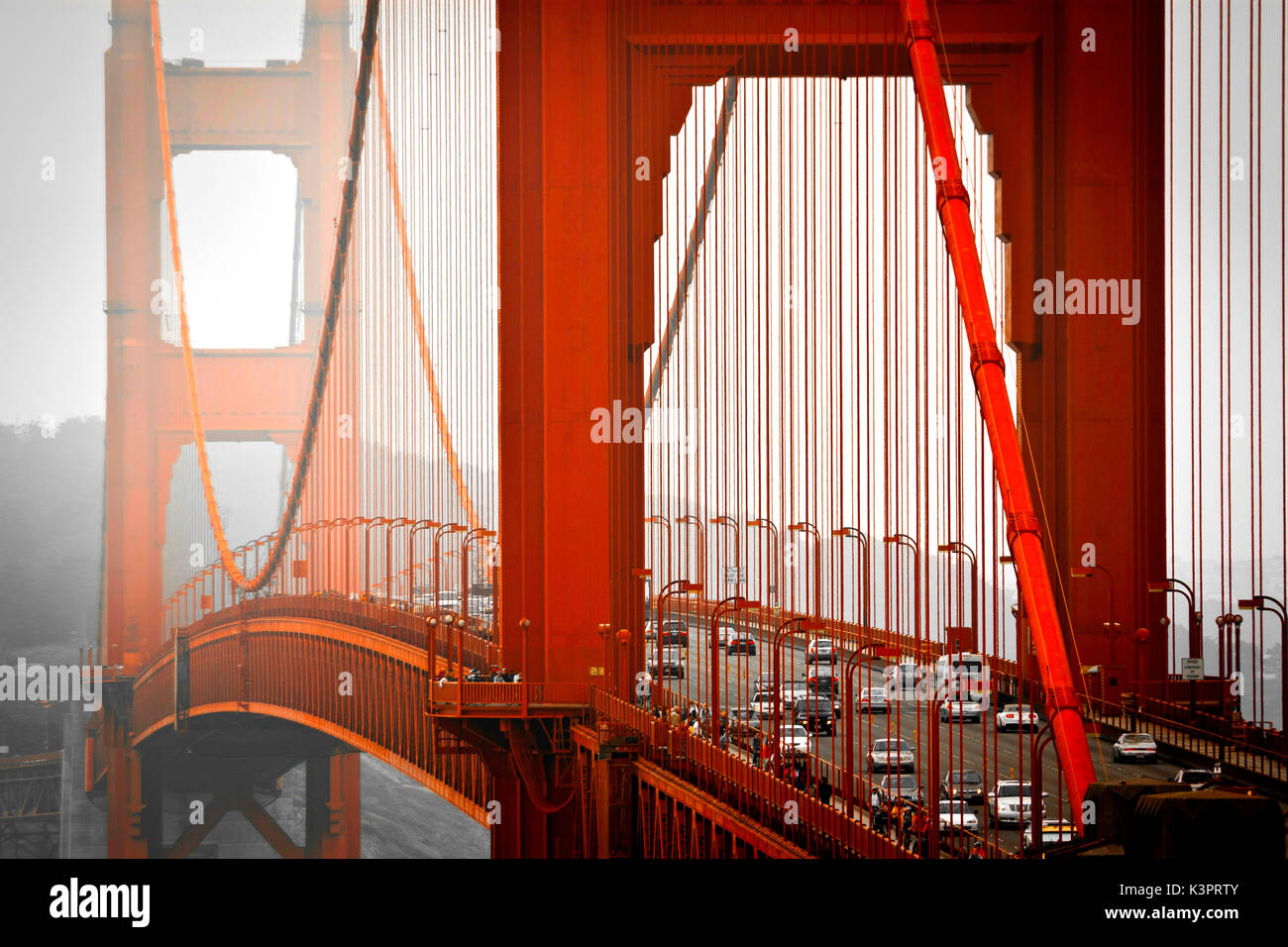 Die Golden Gate Bridge, San Francisco, Kalifornien, USA Stockfoto
