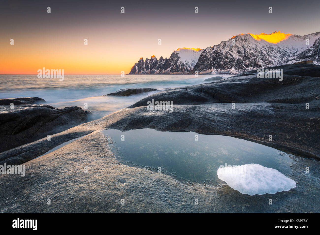 Tungeneset, Insel Senja, Norwegen Stockfoto