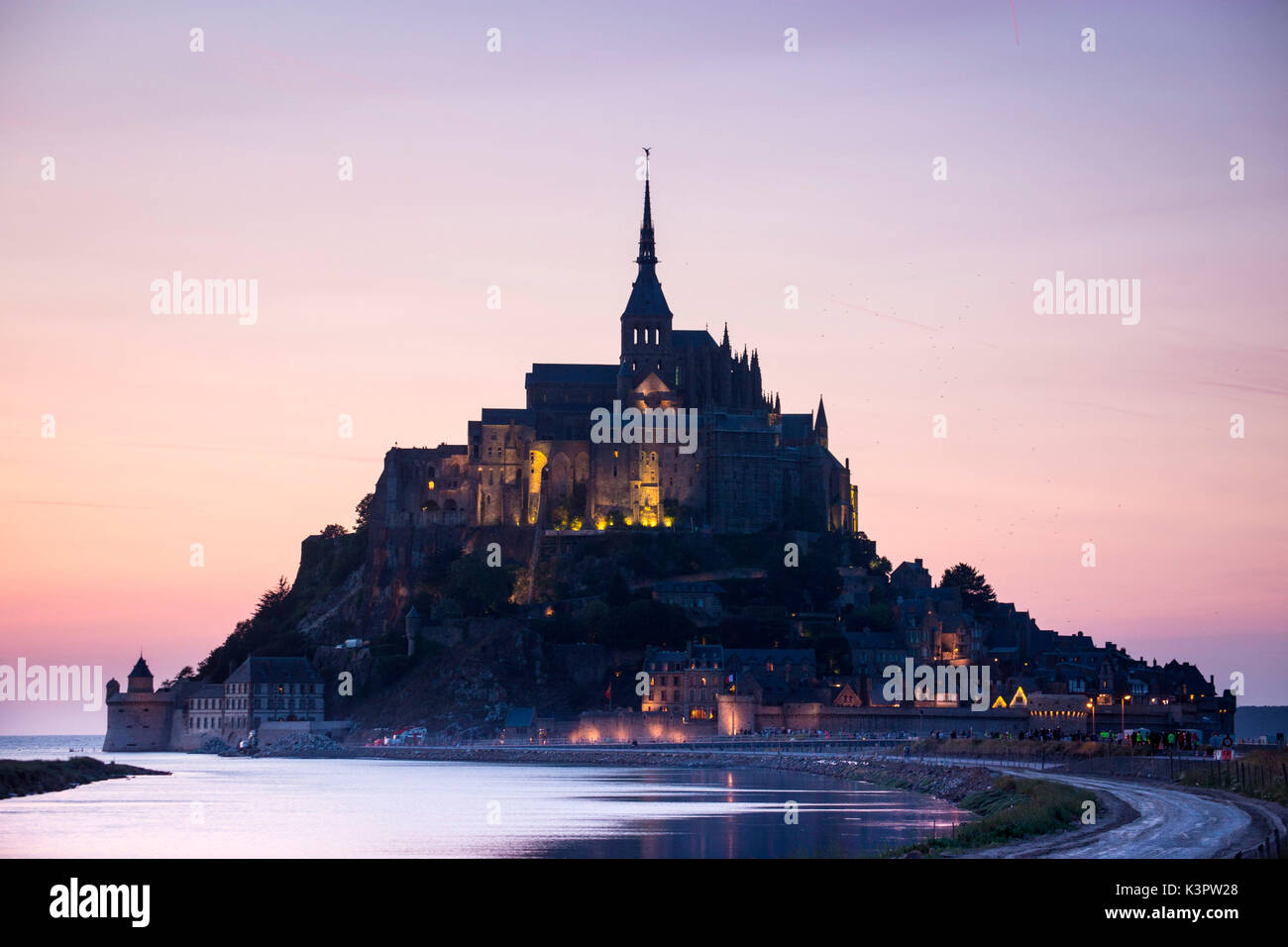 Le Mont Saint Michel, Bretagne, Frankreich. Stockfoto