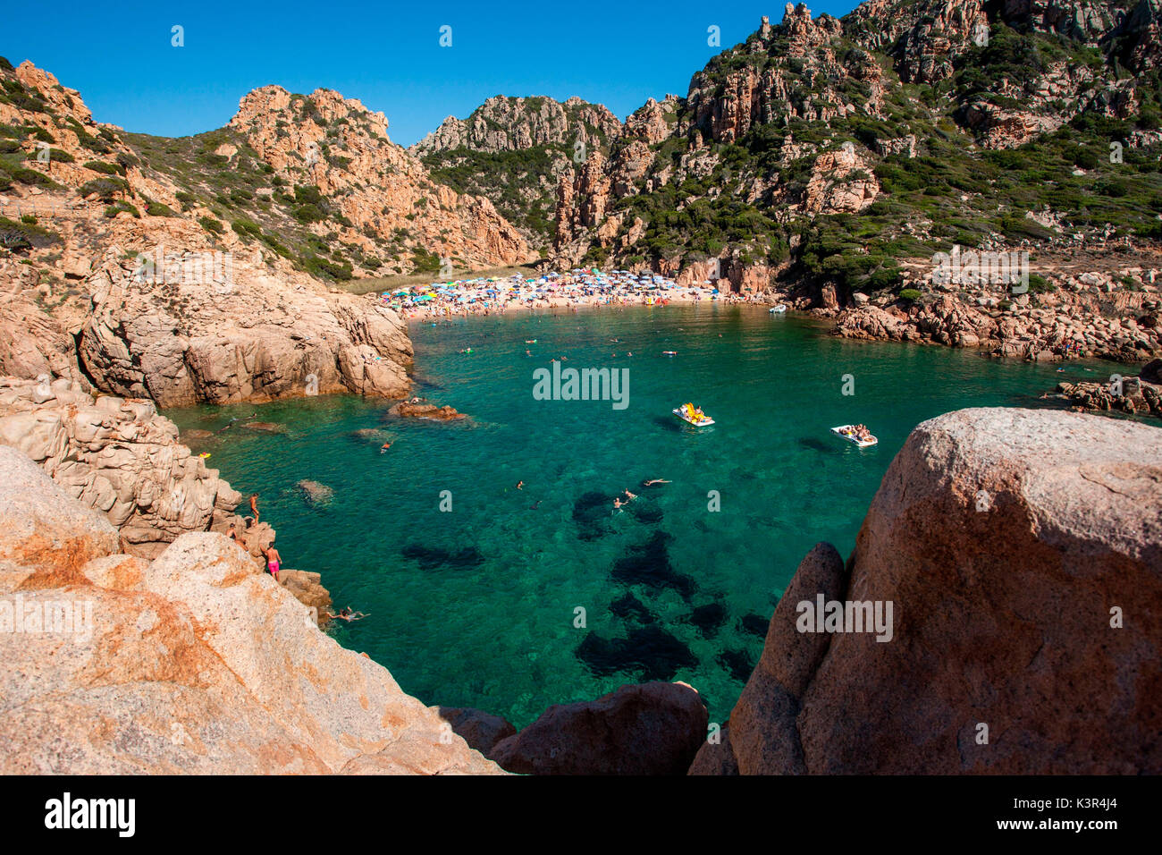 Die Red Rock im Paradise Coast, Sardinien Stockfoto