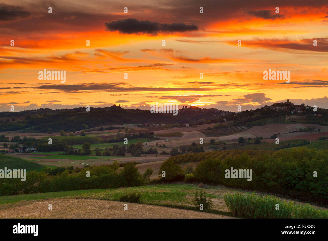 Monferrato Hügel, Provinz Alessandria, Piemont, Italien, Europa. Stockfoto