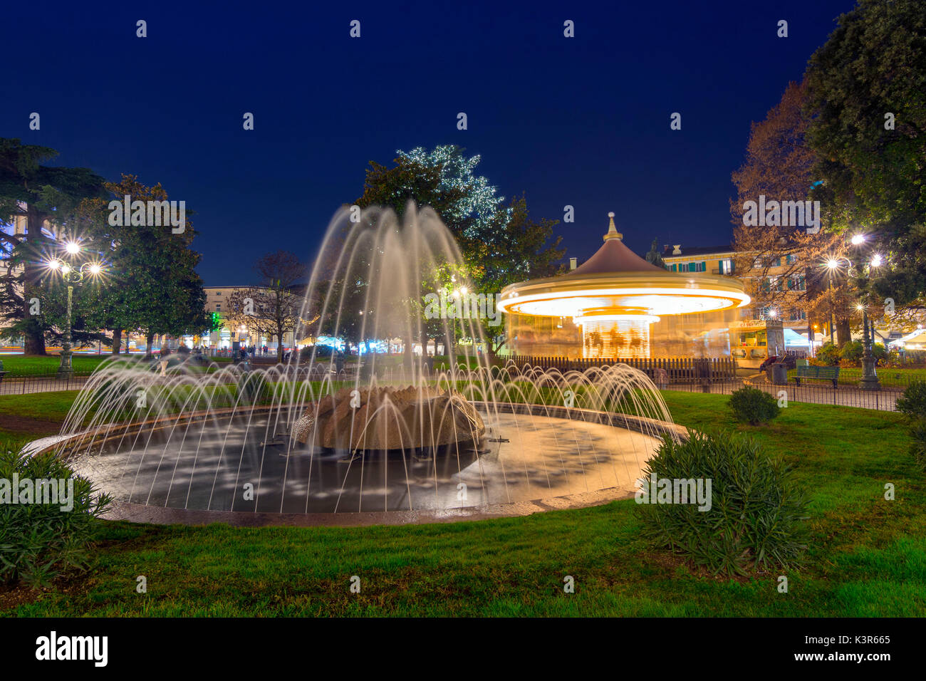 Verona-Weihnachtsmärkte, Provinz Verona, Region Venetien District, Italien Stockfoto