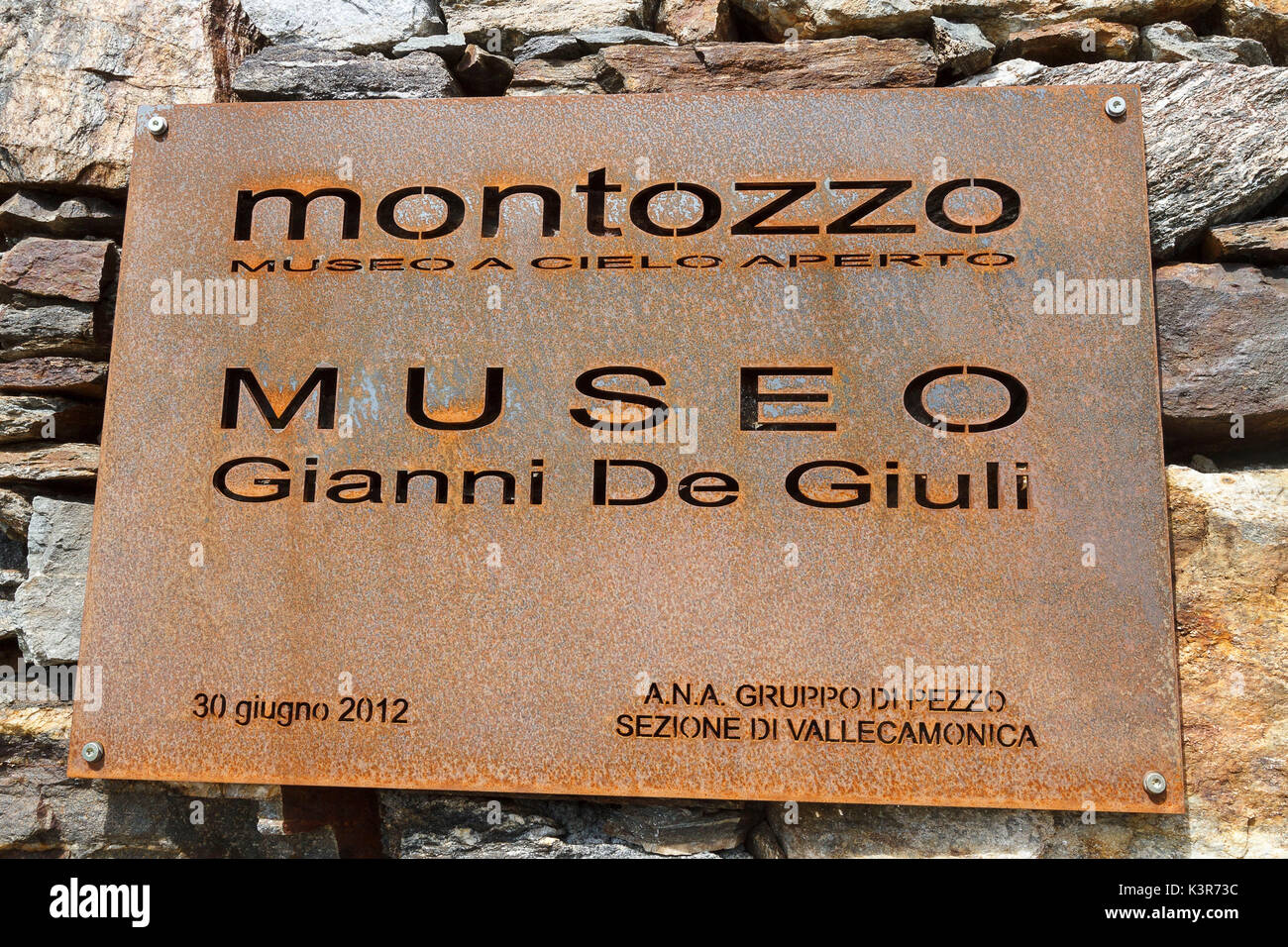 Lombardei, Italien. Ersten Weltkrieg Military Museum Villaggio Montozzo Stockfoto