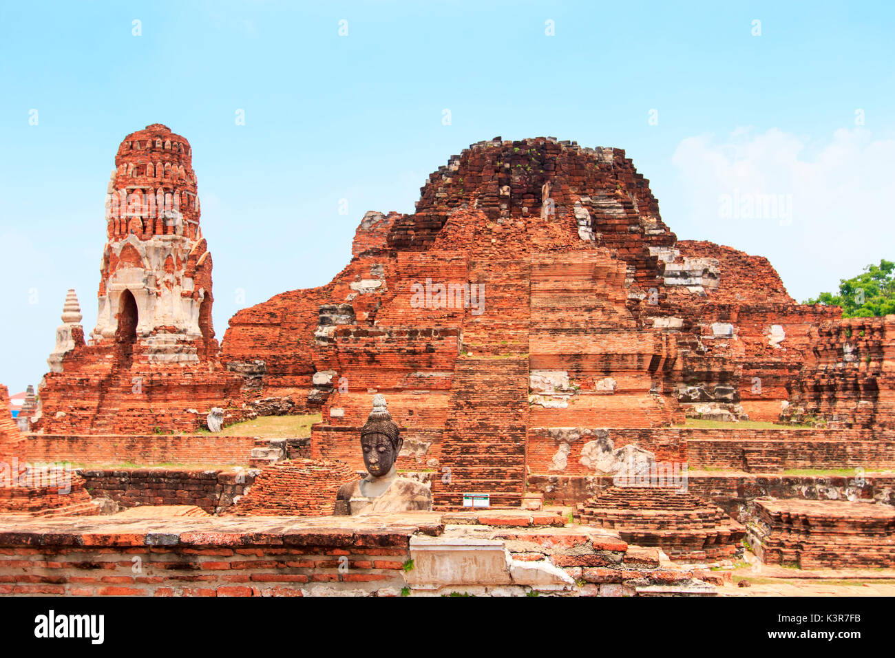 Wat Maha, dass in Ayutthaya, Thailand Stockfoto