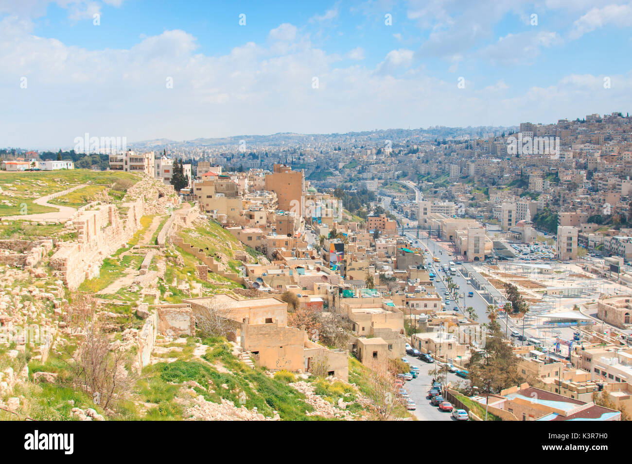 Ruinen der Zitadelle von Amman in Jordanien Stockfoto