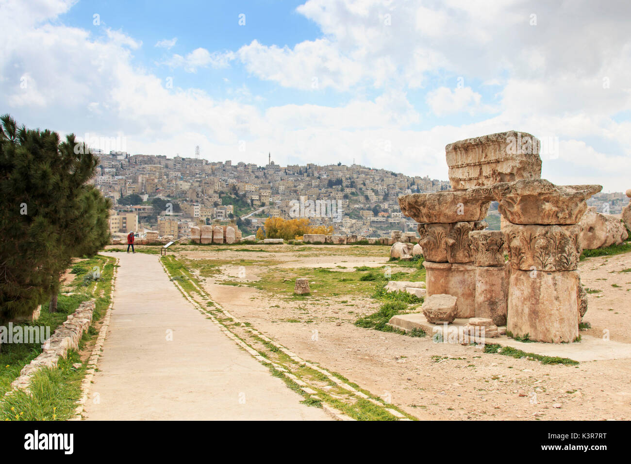 Alte Zitadelle in Amman, Jordanien Stockfoto