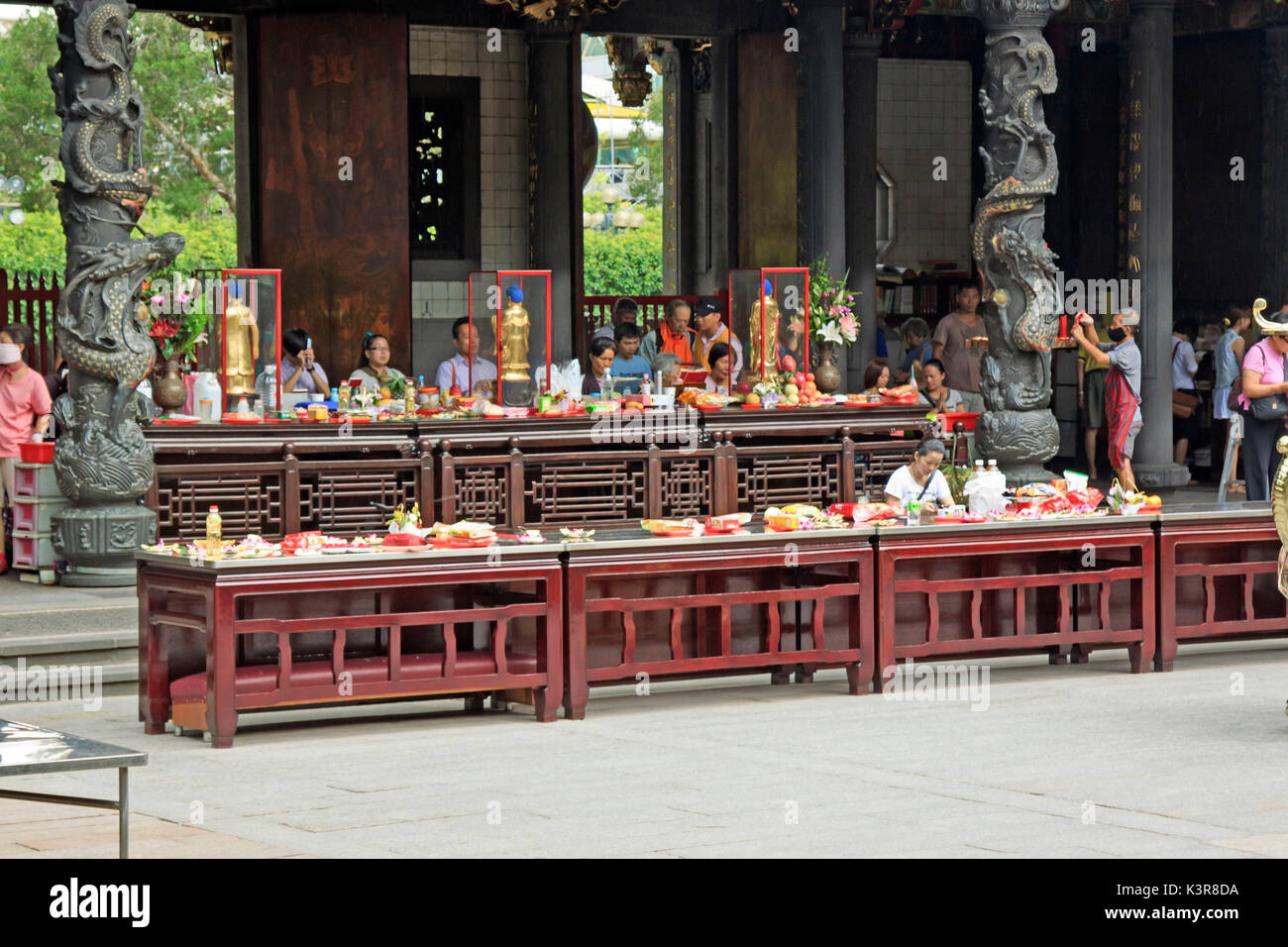 Mengjia Longshan Tempel in Taipei, Taiwan Stockfoto