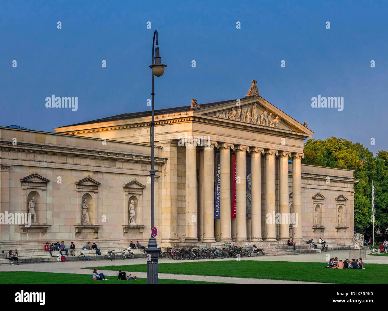 Ionische Glyptothek, Antikensammlung, Königsplatz Square in München, Oberbayern, Bayern, Deutschland, Europa Stockfoto