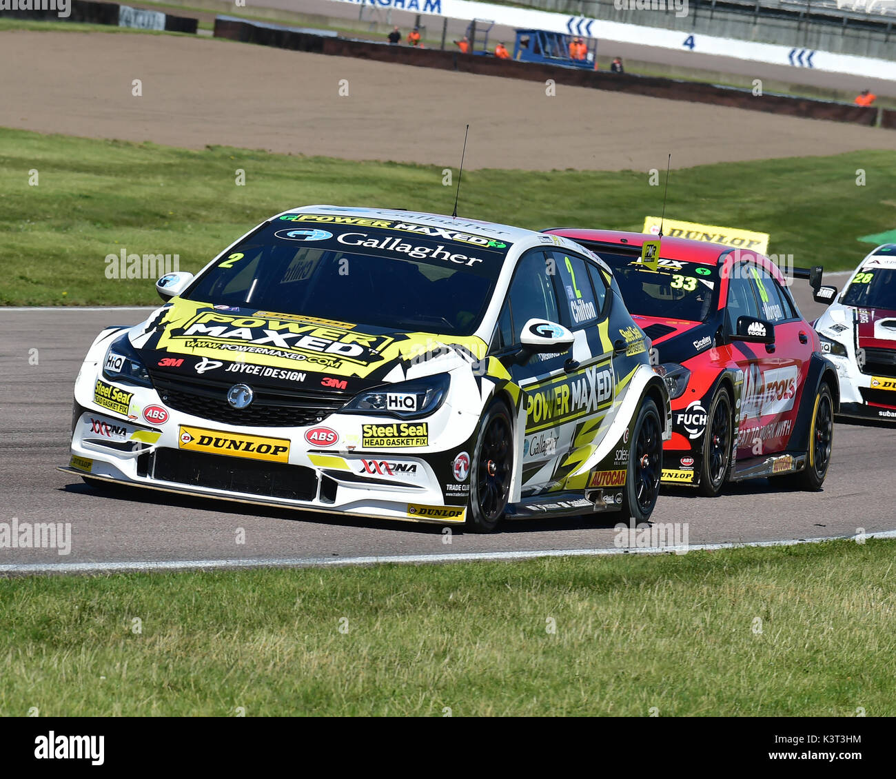 Tom Chilton, Vauxhall Astra, Dunlop MSA British Touring Car Championship, BTCC Meisterschaft, BTCC Rockingham Rockingham Motorsport Speedway, Sonntag, Stockfoto