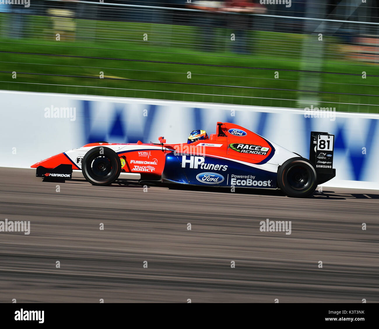 Oscar PiNG, Arden, F4 British Championship, BTCC Rockingham, Rockingham Motorsport Speedway, Sonntag, 27. August 2017, Autosport, British Touring Stockfoto