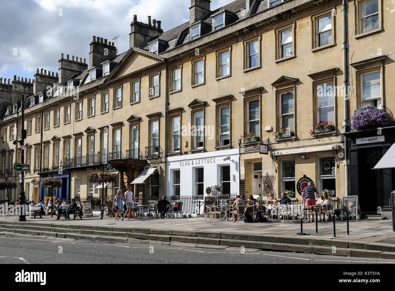 George Street Bath City Centre England Grossbritannien Stockfotografie Alamy