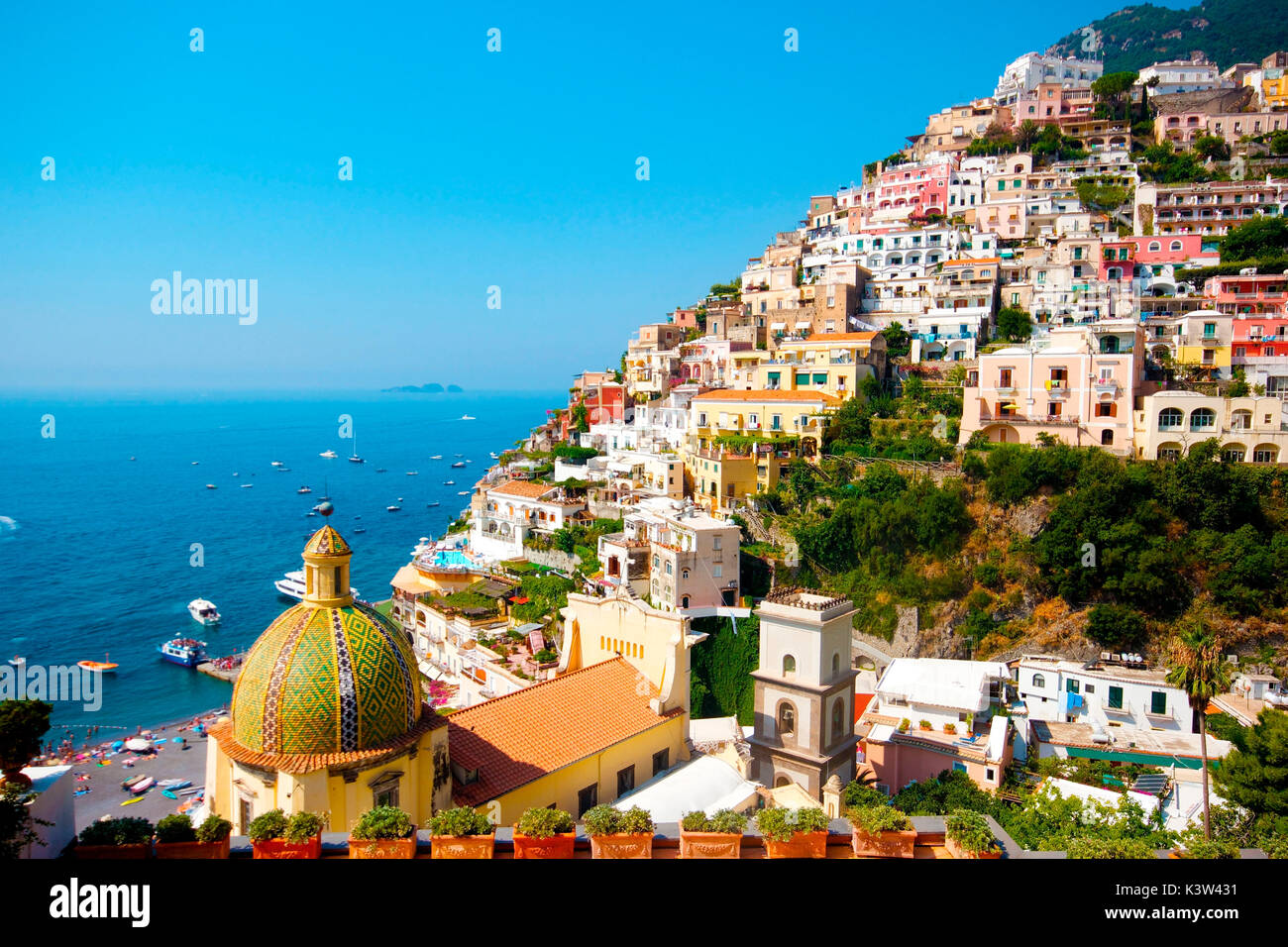 Positano, Italien. Amalfi-Küste Stockfoto