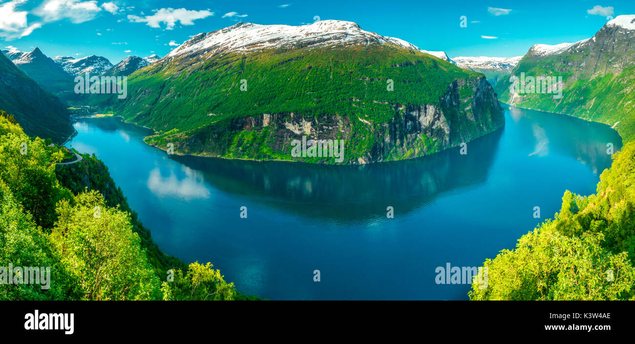 Geiranger, Mehr og Romsdal, Norwegen Stockfoto