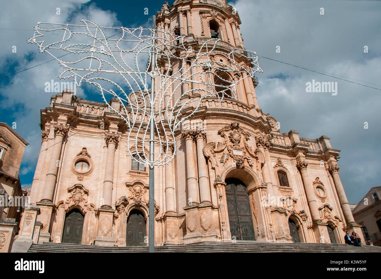 Europa, Italien, Sizilien, Siracusa, Noto, Modica. Kathedrale von St. George Stockfoto