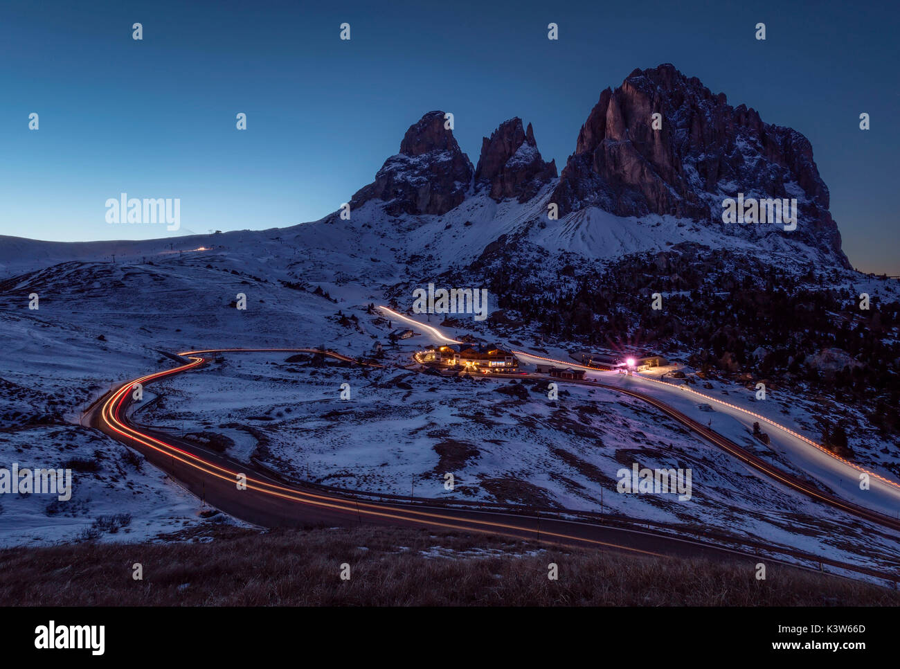 Passo Sella, Trient Provinz Trentino-Alto Adige, Italien, Europa Stockfoto