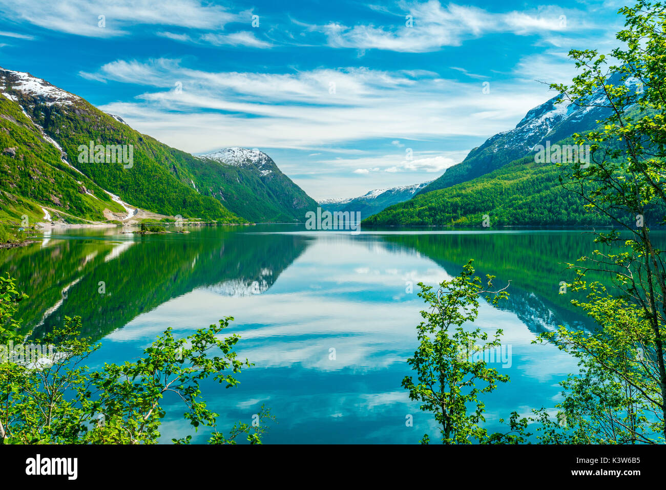 Jostedola Fluss, Glanz, Norwegen Stockfoto