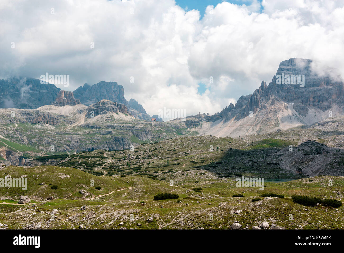 Trentino Alto Adige, Italien, Europa. Park der Drei Zinnen von Lavaredo Stockfoto