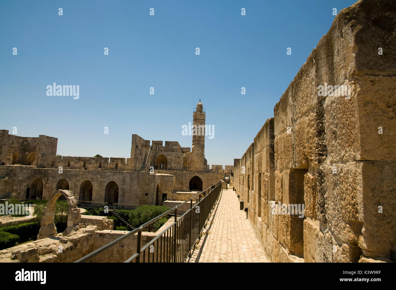 David Burg und Museum, Jerusalem Stockfoto