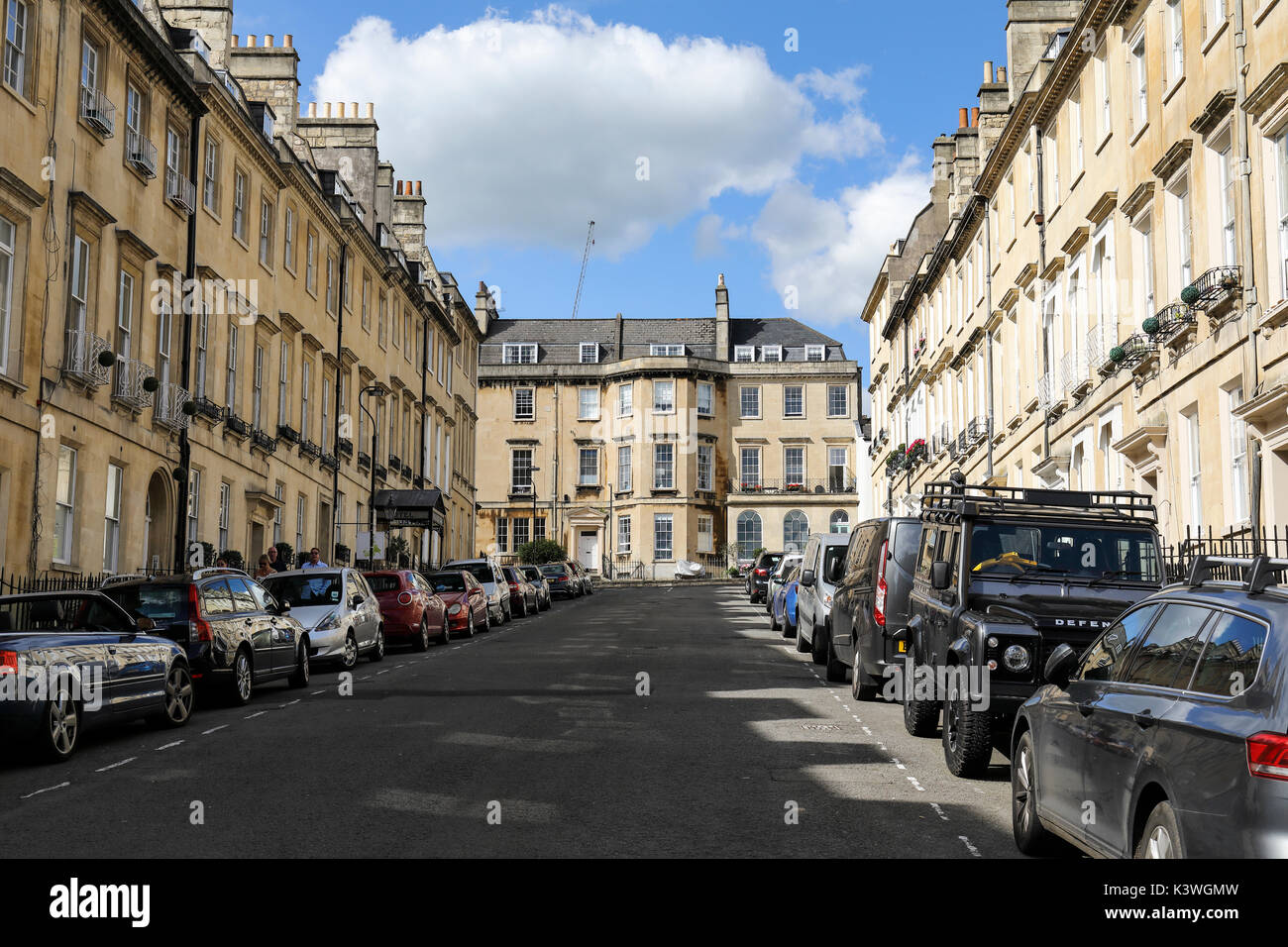 Russell Street, The City of Bath, Somerset, England, Großbritannien Stockfoto