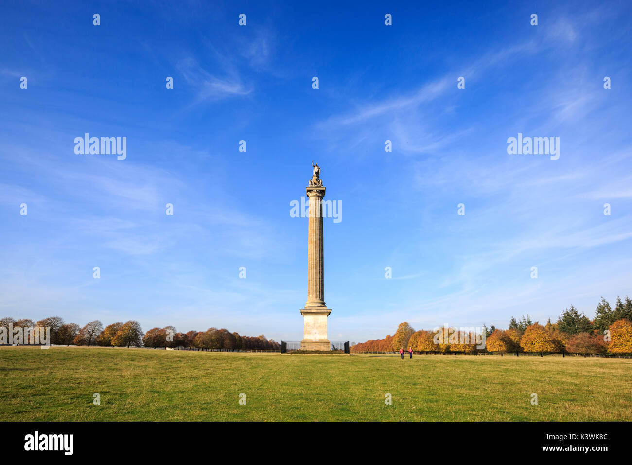 Die Siegessäule aus dem 18. Jahrhundert auf dem Gelände des Blenheim Palace, Oxfordshire, England Stockfoto
