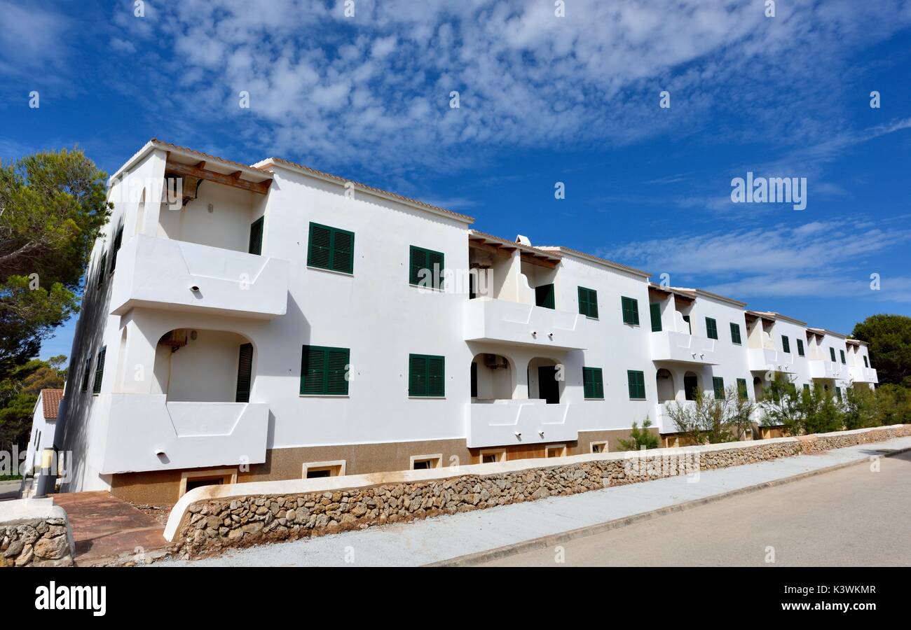Apartment Komplex Son Parc Menorca Menorca Stockfoto