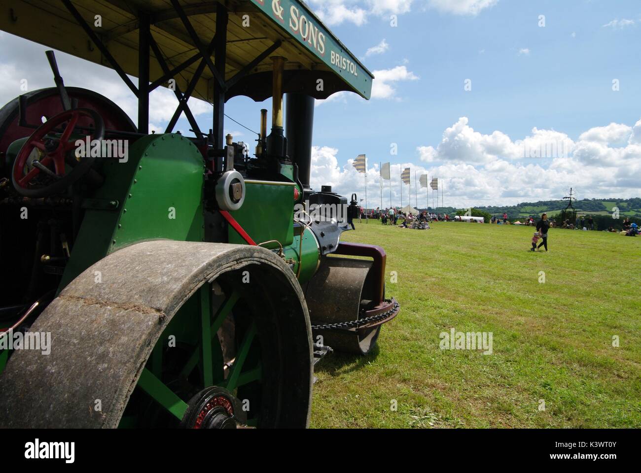 Zugmaschine, das Tal fest, Kauen Magna, Somerset Stockfoto