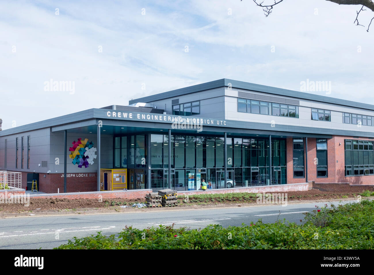 Crewe Engineering & Design UTC Joseph Locke Gebäude in Crewe, Cheshire Vereinigtes Königreich Stockfoto