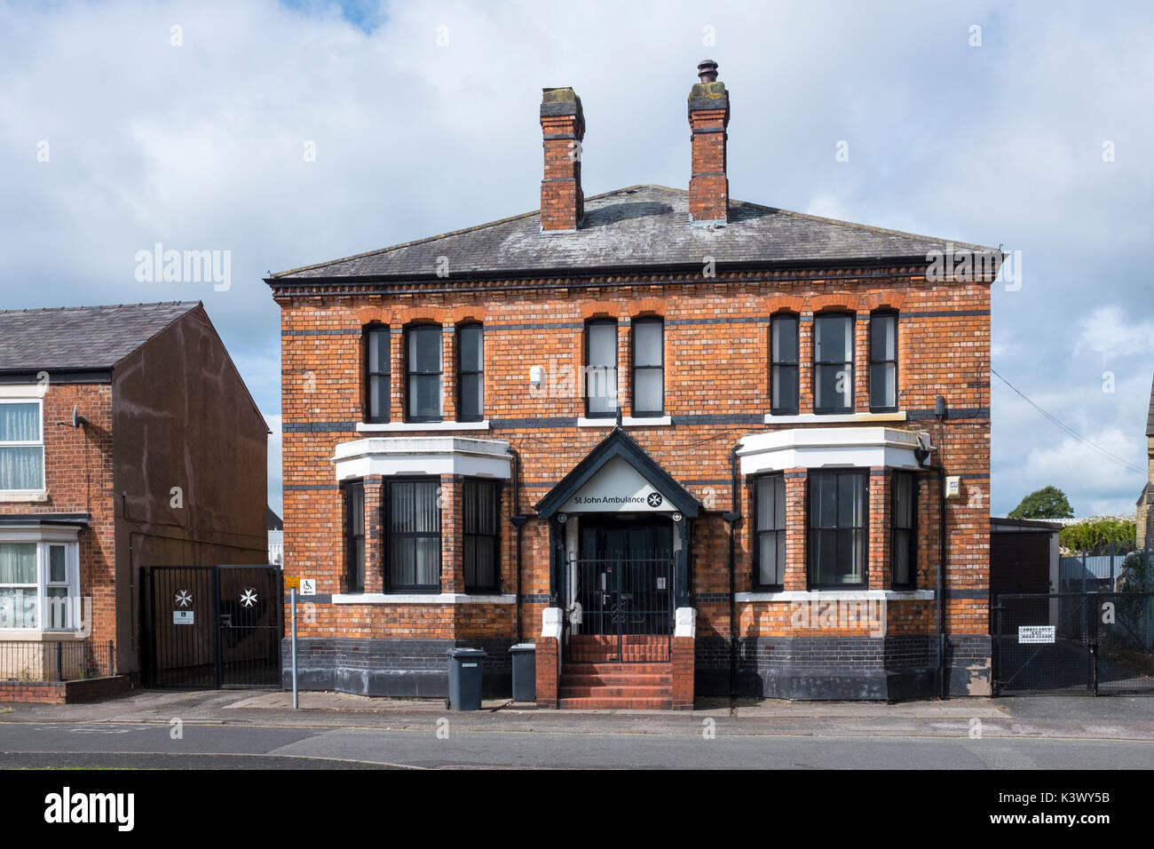 St John Ambulance First Aid Training Gebäude in Crewe, Cheshire Vereinigtes Königreich Stockfoto