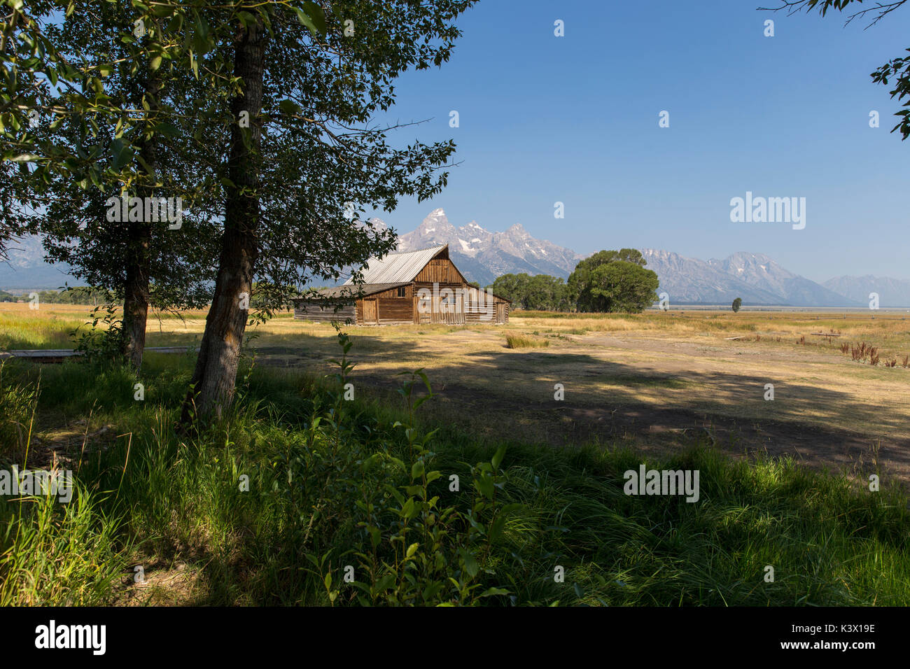 Molton Scheune auf Mormon Reihe Grand Teton National Park Wyoming Stockfoto