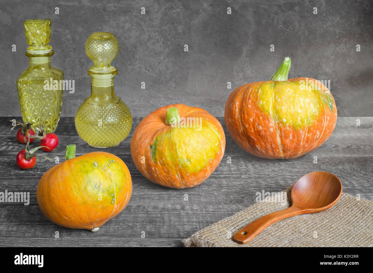 Reife orange Kürbis Stockfoto