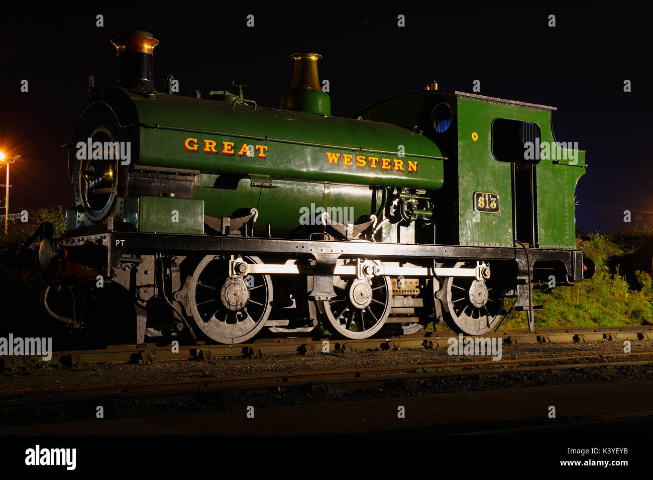 0-6-0 Sattel Tenderlokomotive 813 Stockfoto