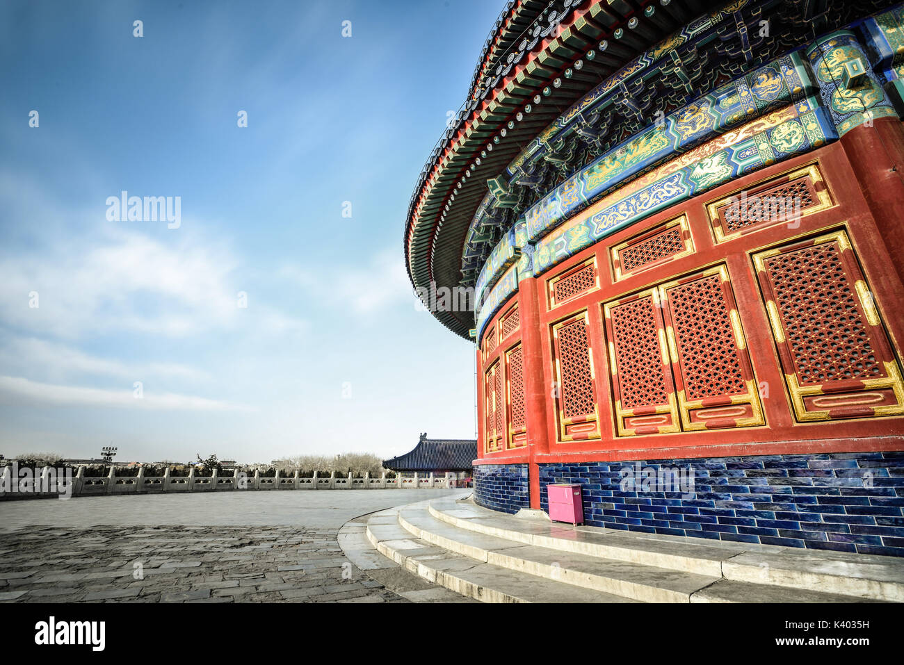 Tempel des Himmels Szenerie in Peking, China. Stockfoto
