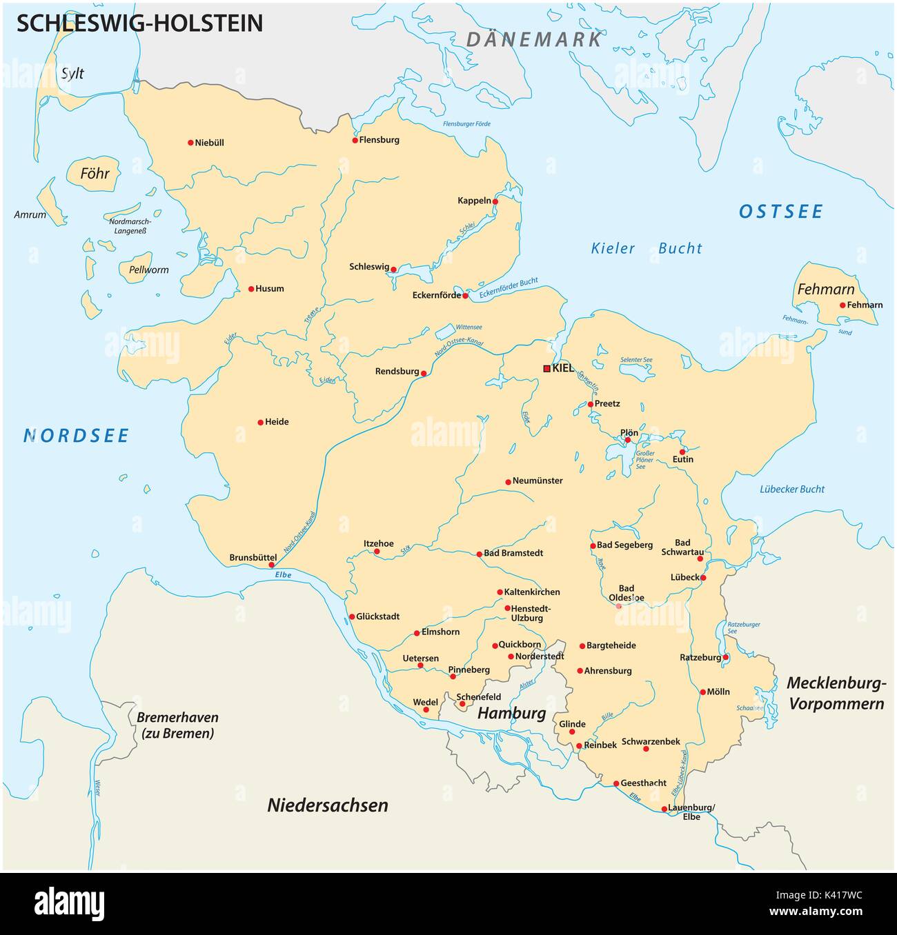 Schleswig Holstein Karte Zum Ausdrucken