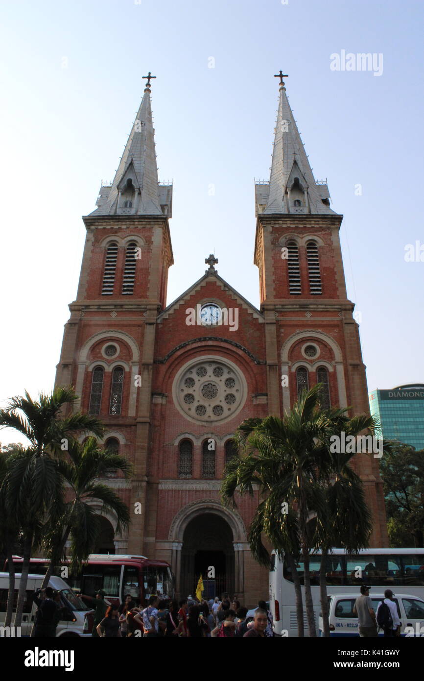 Kathedrale Notre-Dame, Ho-Chi-Minh-Stadt, Vietnam Stockfoto