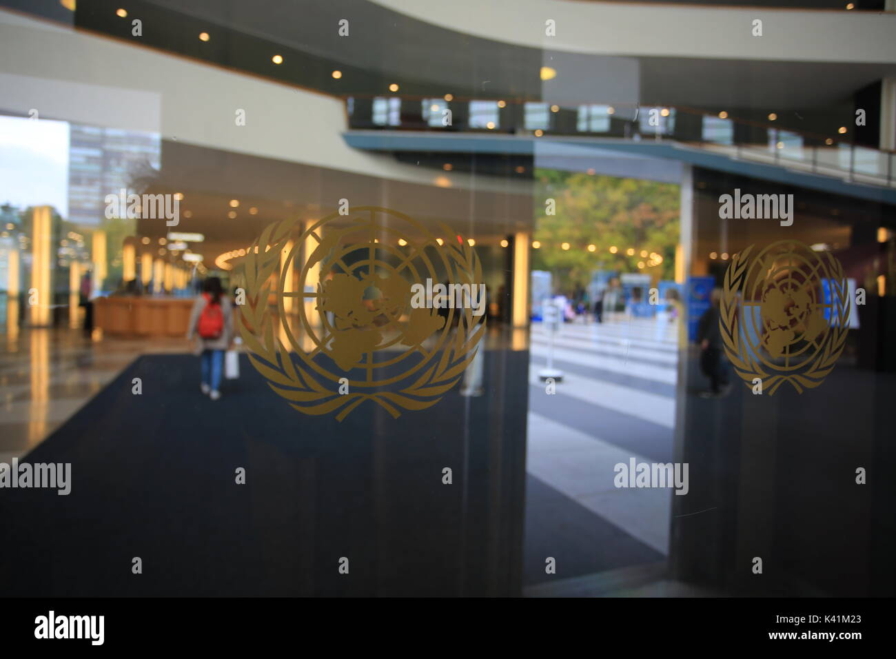 Hauptsitz der Vereinten Nationen in New York Stockfoto