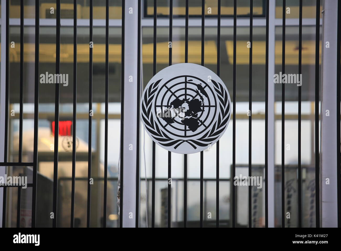 Hauptsitz der Vereinten Nationen in New York Stockfoto