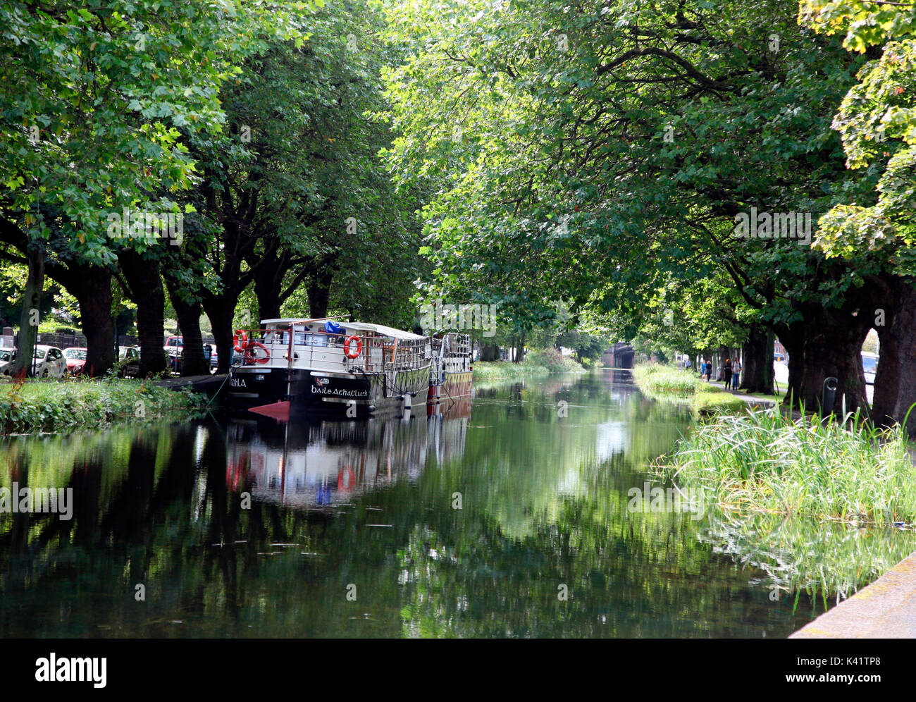 Schiff auf dem Canal Grande, Dublin Stockfoto