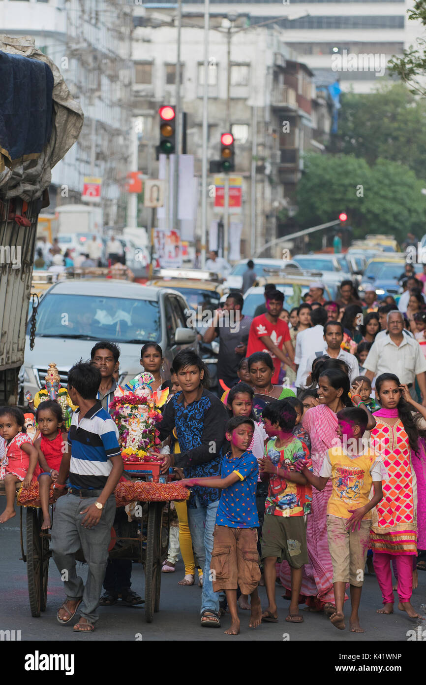 Das Bild der Ganpati oder Elefant unter der Leitung Herrn auf dem Weg