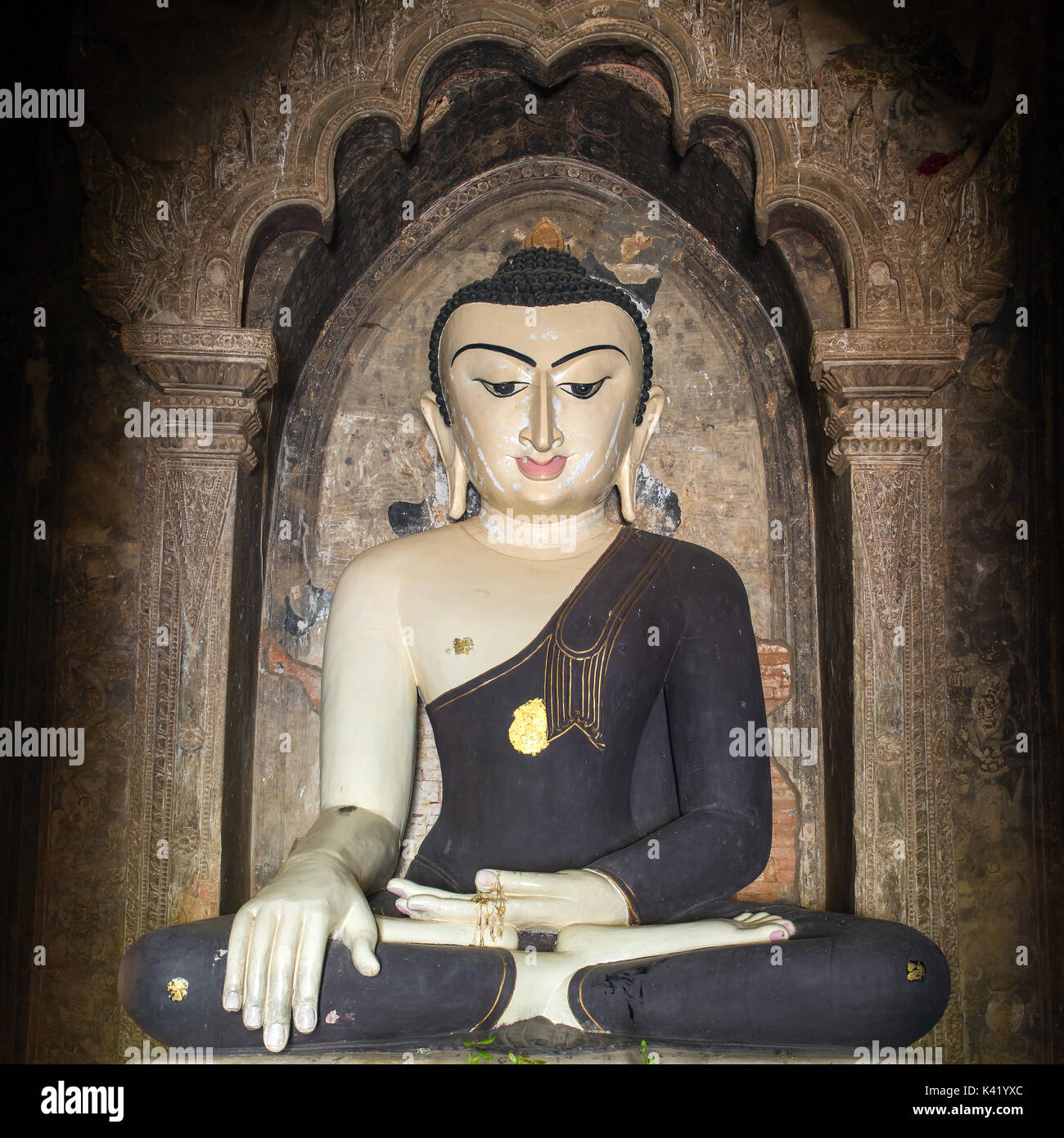Buddha Statue der burmesischen Stil in Bagan, Myanmar. Stockfoto