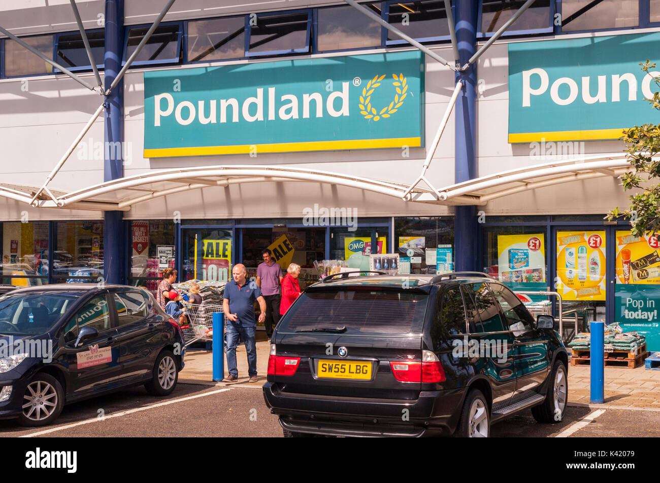 Die Poundland rabatt Shop Shop in der Nähe des Riverside in Norwich, Norfolk, England, Großbritannien, Großbritannien Stockfoto