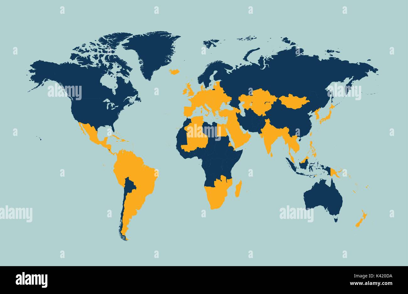 Welt Karte Infografik Stock Vektor