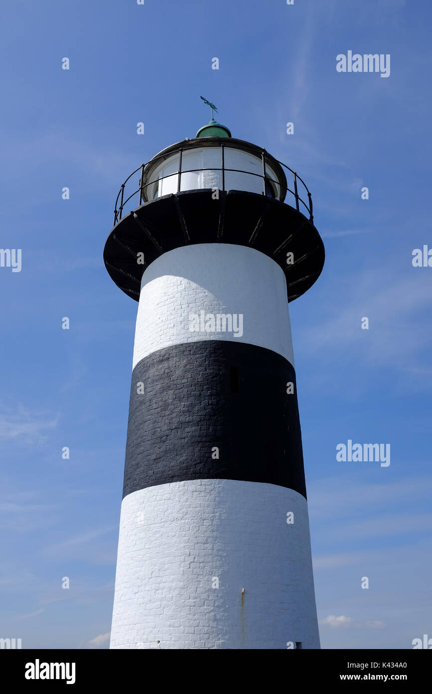 Leuchtturm in Southsea Common gegen ein bewölkter Himmel Stockfoto