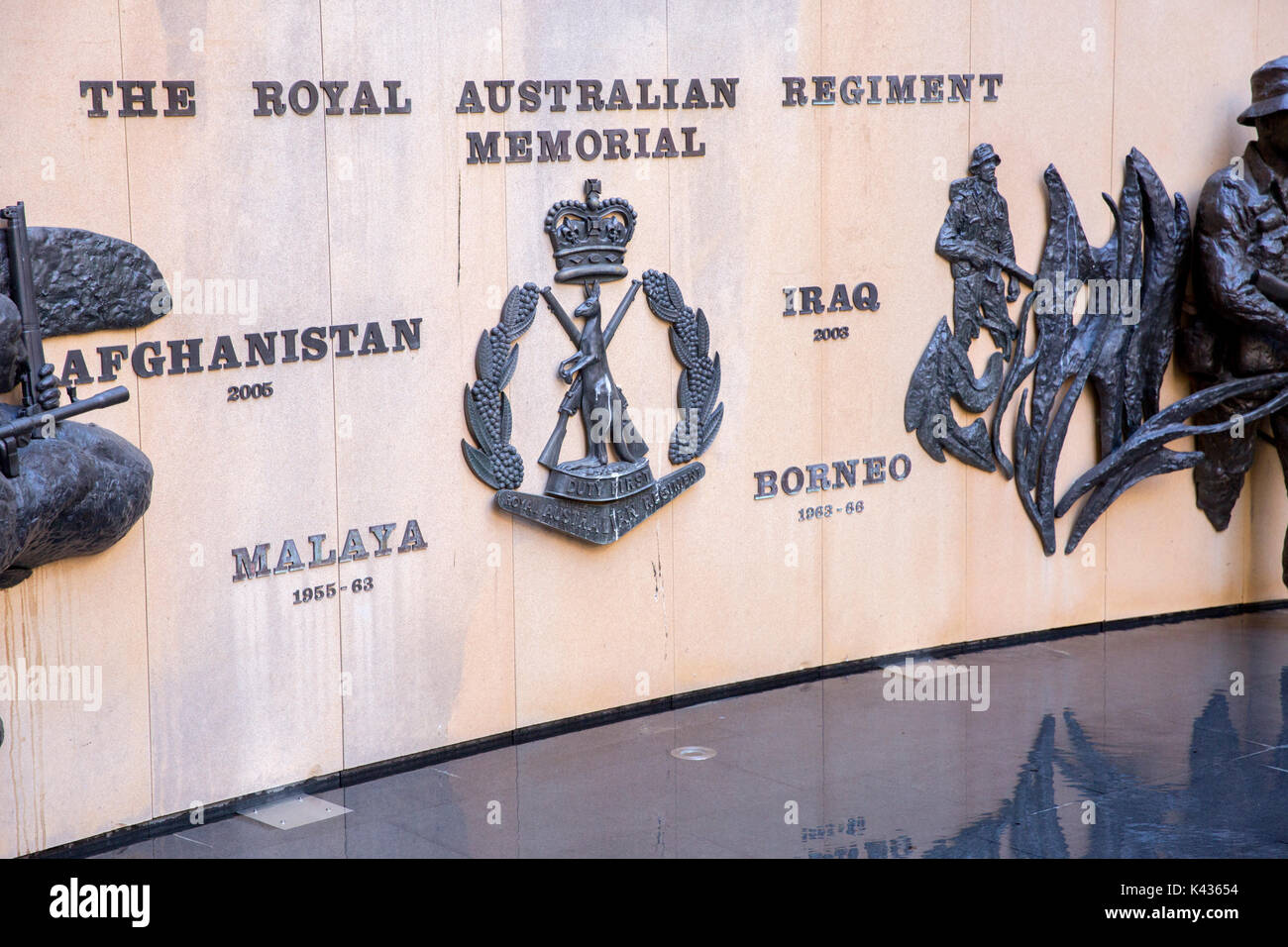 Die Royal Australian Regiment Memorial in der George Street, Sydney, Australien Stockfoto