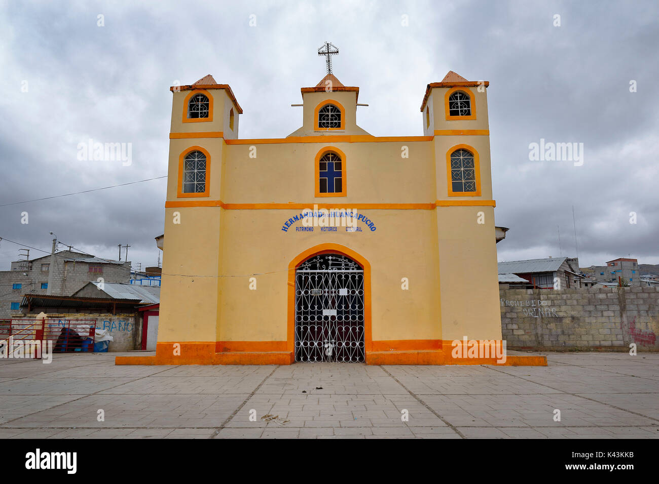 Cerro de Pasco. Am 18. Juli 2017 - huancapucro Kapelle in Cerro de Pasco Stockfoto