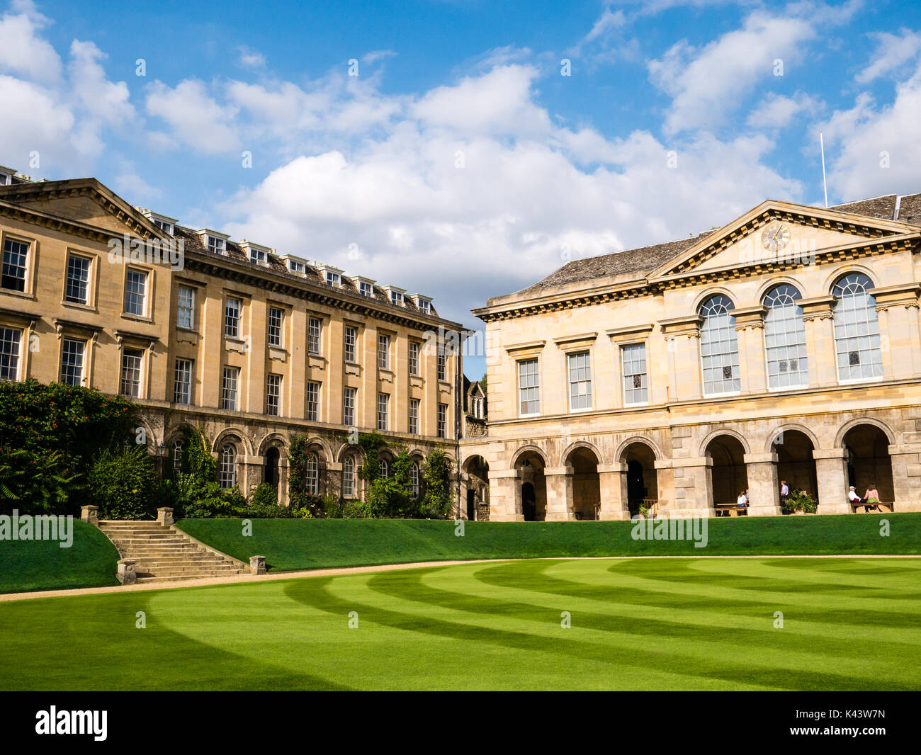 Main Quad, Worcester College, Universität Oxford, Oxford, Oxfordshire, England, UK, GB. Stockfoto