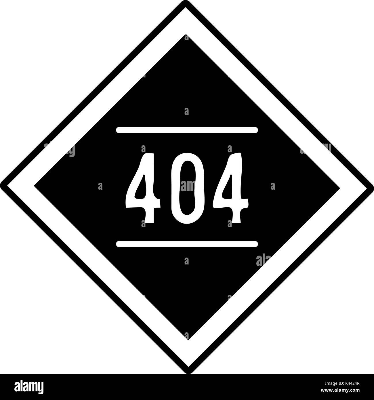 Fehler 404 Nicht gefunden Stock Vektor