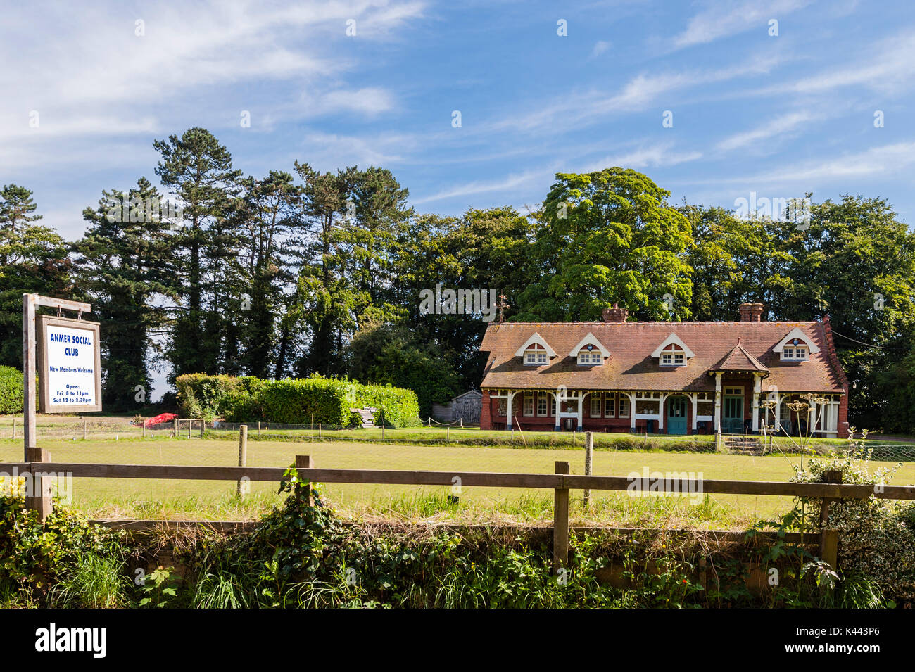 Anmer Social Club in Norfolk, England, Großbritannien, Großbritannien Stockfoto