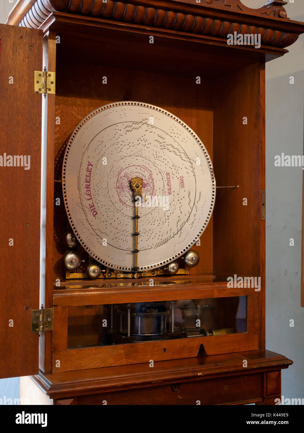 Music Box, Museum für mechanische Musikinstrumente, Rüdesheim Stockfoto