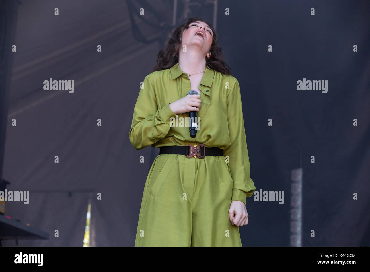 Vancouver, Kanada. 03 Sep, 2017. Vancouver, Kanada. 3. Sep 2017. Neuseeland Singer-Songwriter Lorde durchführen am iHeartRadio Beach Ball an der PNE Amphitheater in Vancouver, BC, Kanada. Credit: Jamie Taylor/Alamy Leben Nachrichten. Stockfoto