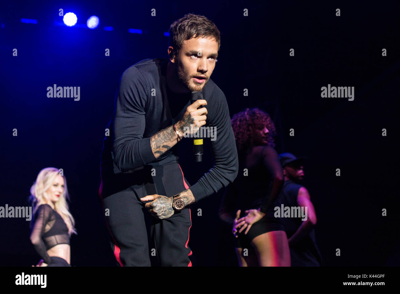 Vancouver, Kanada. 03 Sep, 2017. Vancouver, Kanada. 3. Sep 2017. Englischer Sänger Liam Payne von einer Richtung Ruhm durchführen am iHeartRadio Beach Ball an der PNE Amphitheater in Vancouver, BC, Kanada. Credit: Jamie Taylor/Alamy Leben Nachrichten. Stockfoto